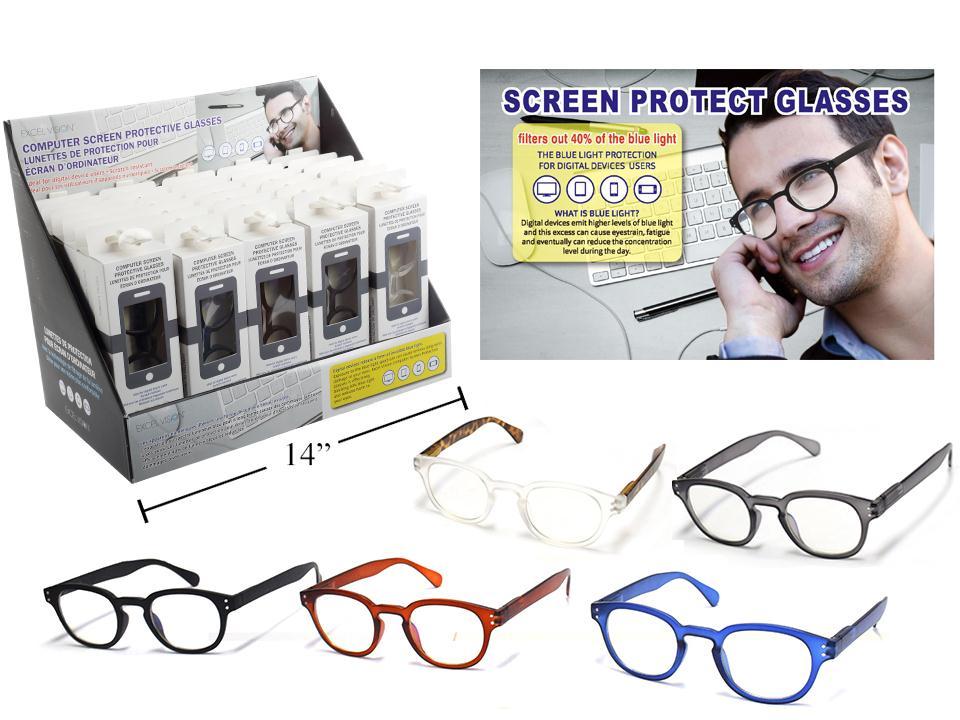 Excel Vision Men's Screen Protector Glasses