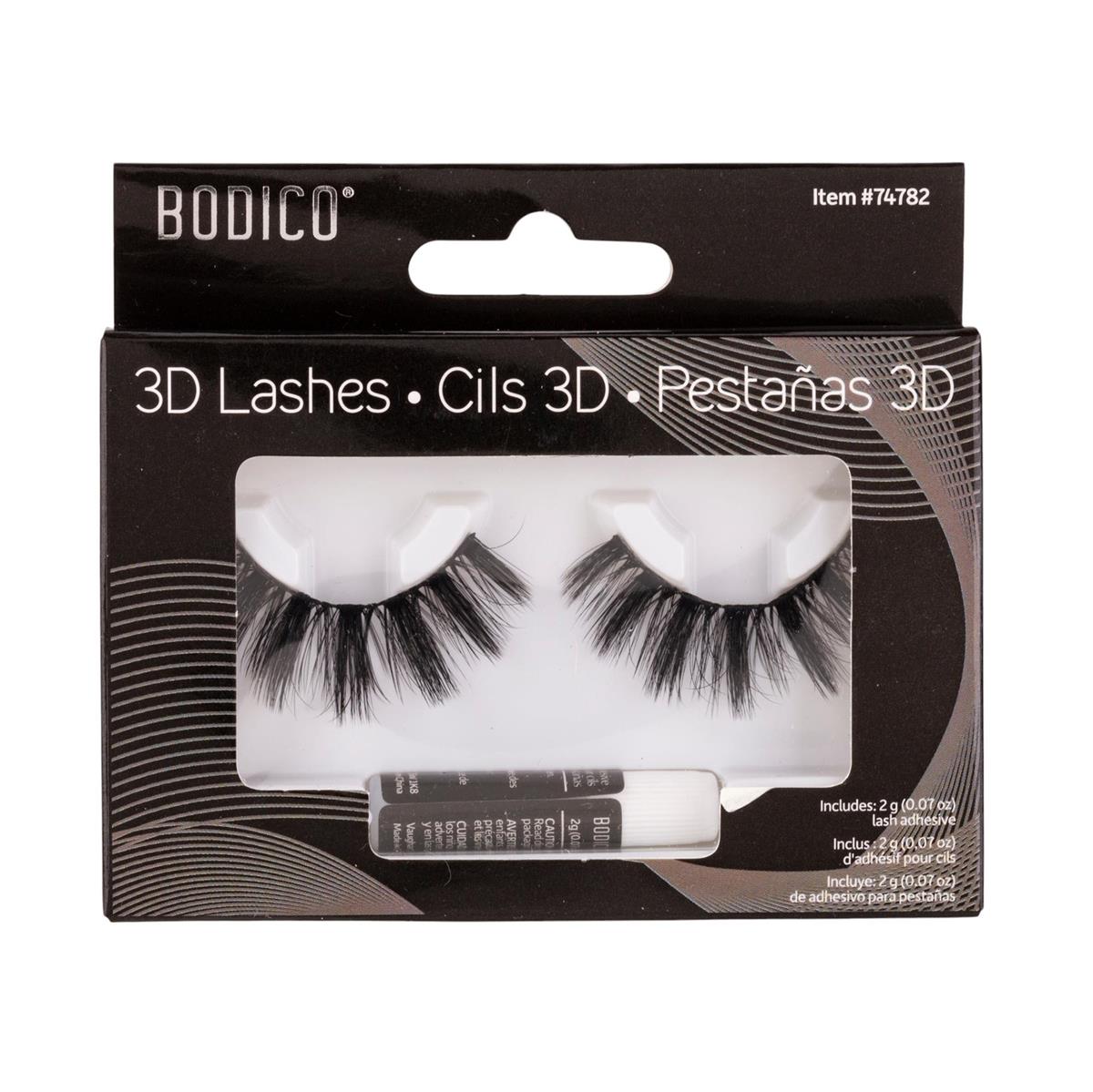 Bodico 3D Dancer Eyelashes with Adhesive