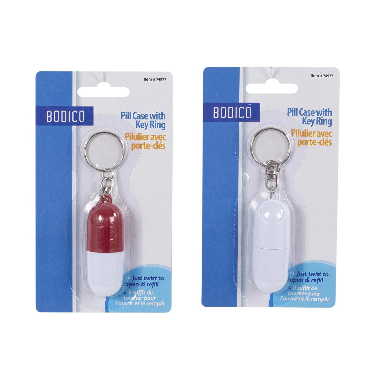 Bodico, Pill Case Keychain, 6x2.5cm