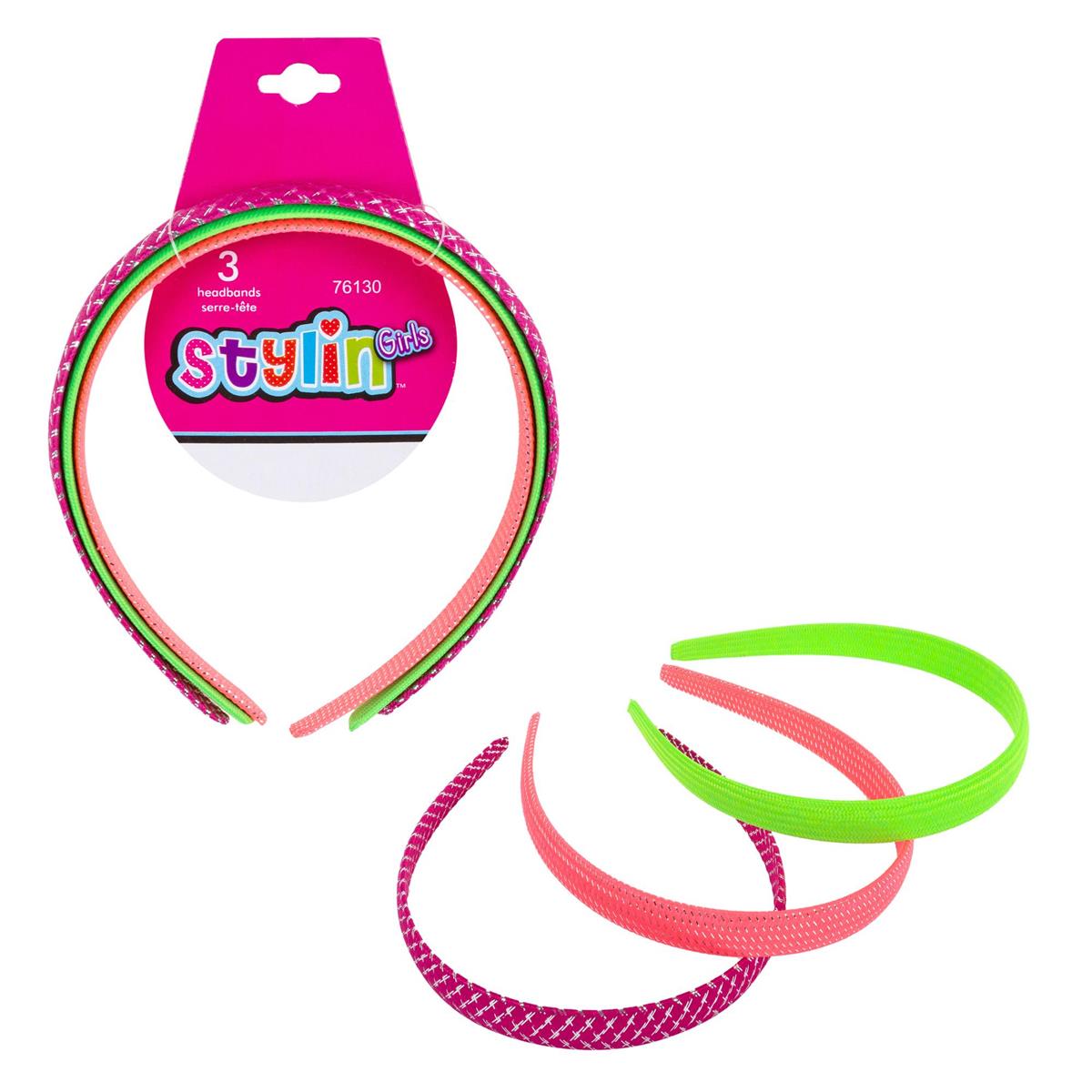 Stylin G, 3p Wide Covered Headband