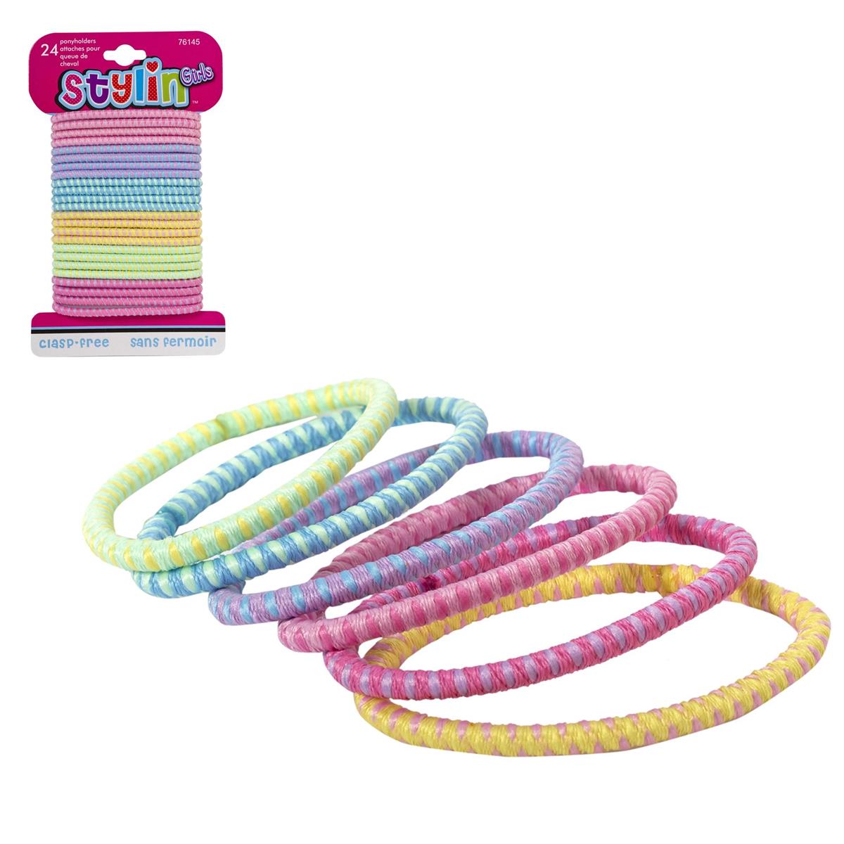 Stylin G Two Tone Ponyholders 24p