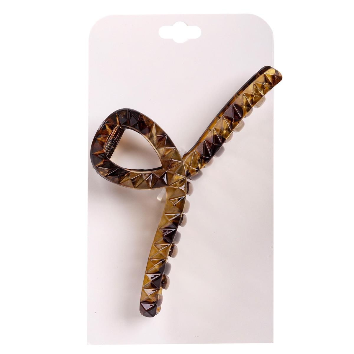 Olive Swirl Hair Claw Clip