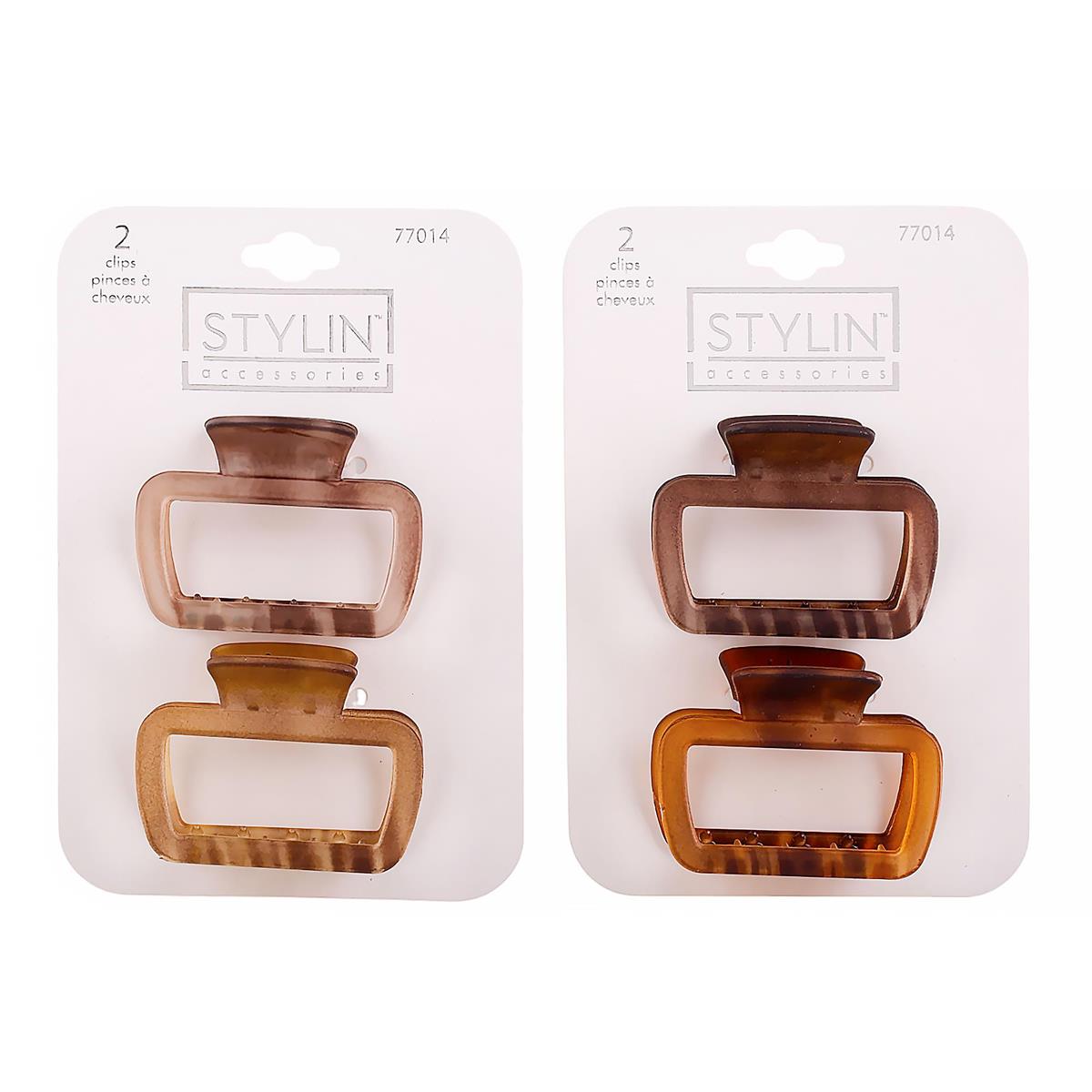 Stylin Matte Small Claw Clips, 2-Pack