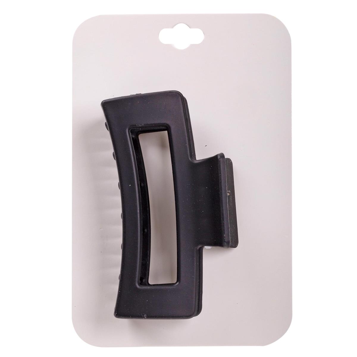 Small Matte Black Hair Claw Clip