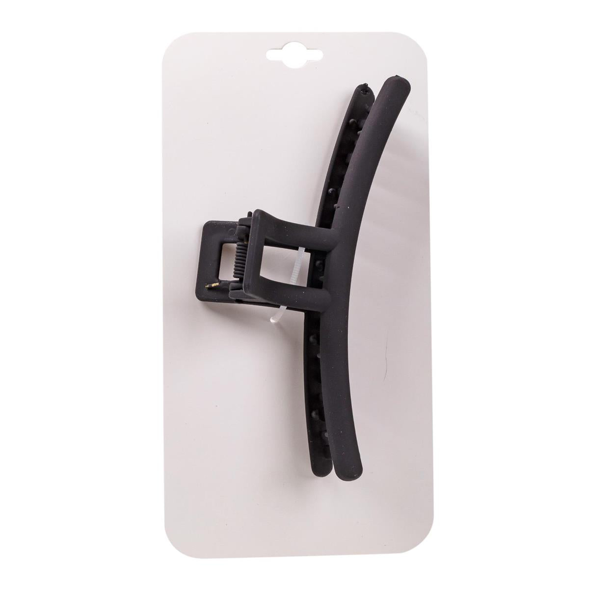 Black Matte Swirl Claw Clip