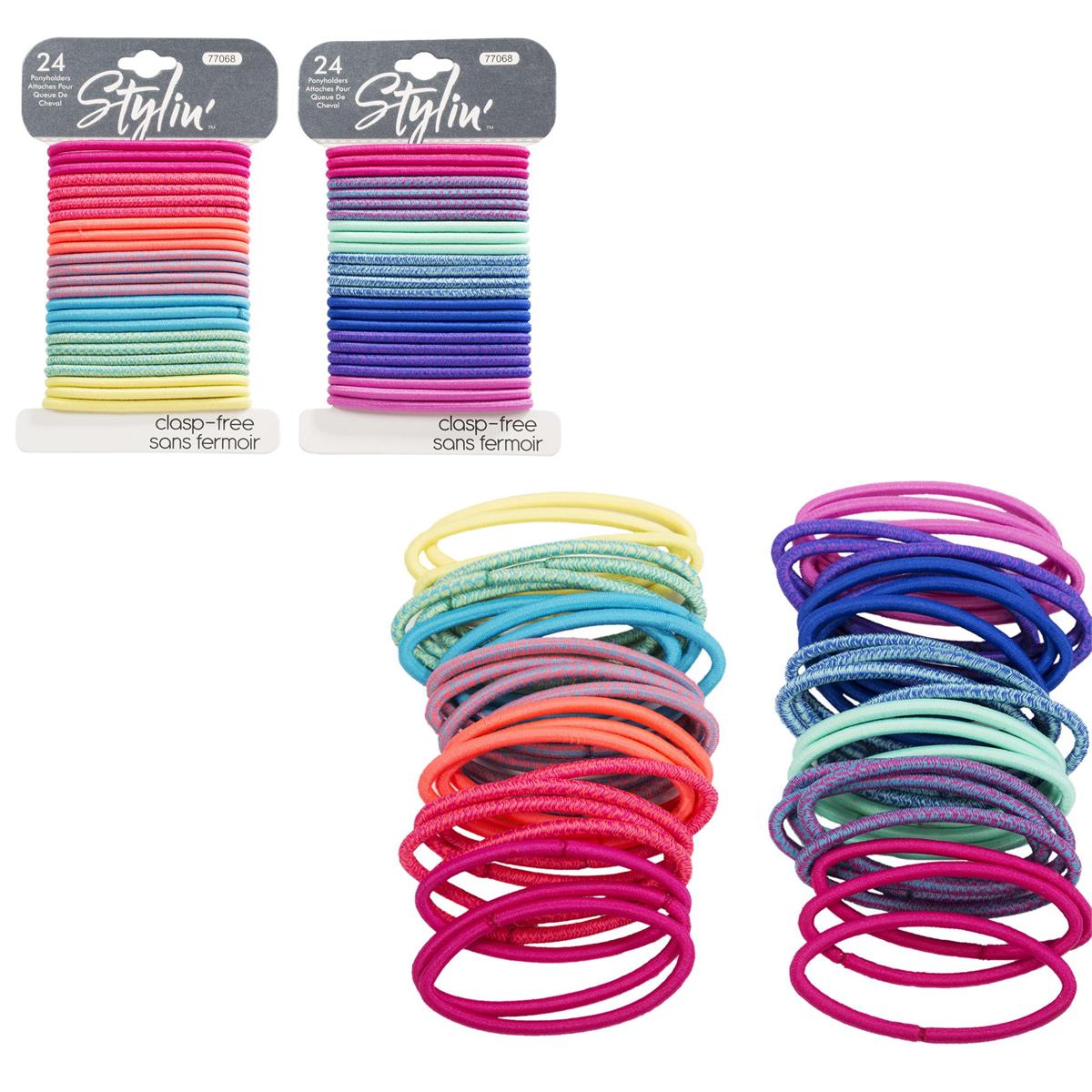 Stylin Ponyholder Clasp Free, 24-PC