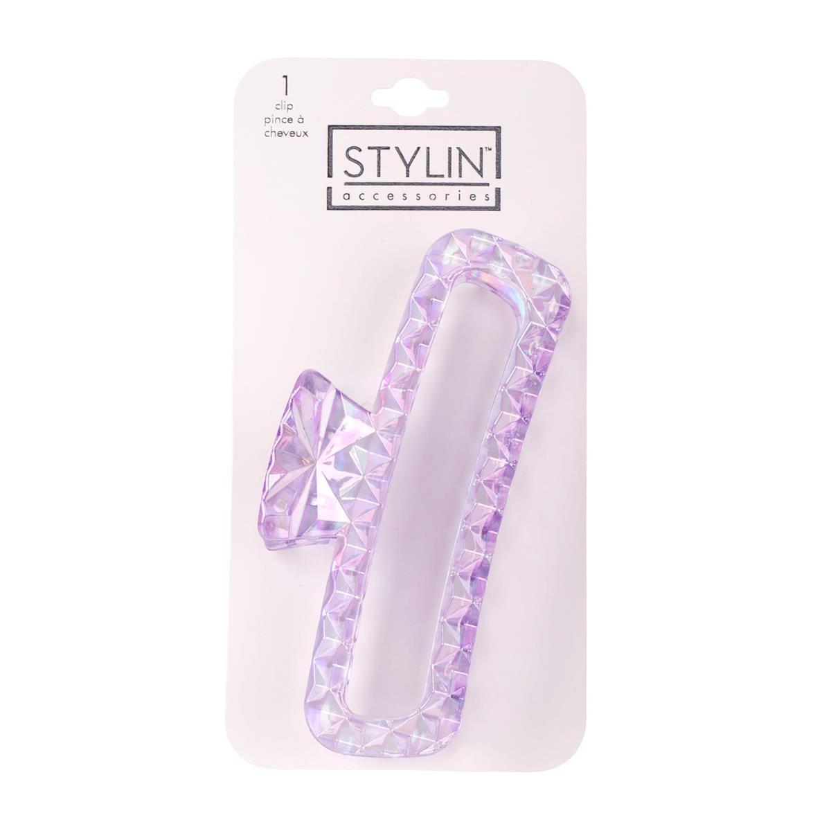 Large Purple Iridescent Hair Claw Clip