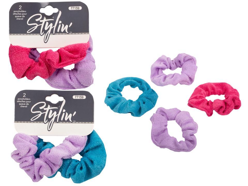 2-Pack Terry Scrunchie Ponytail Holders
