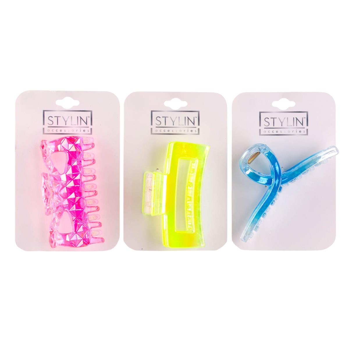 Neon Mini Hair Claw Clip