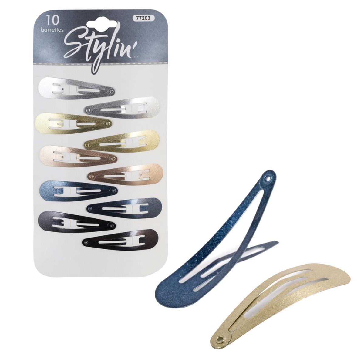 Stylin, 10p Snap Barrette