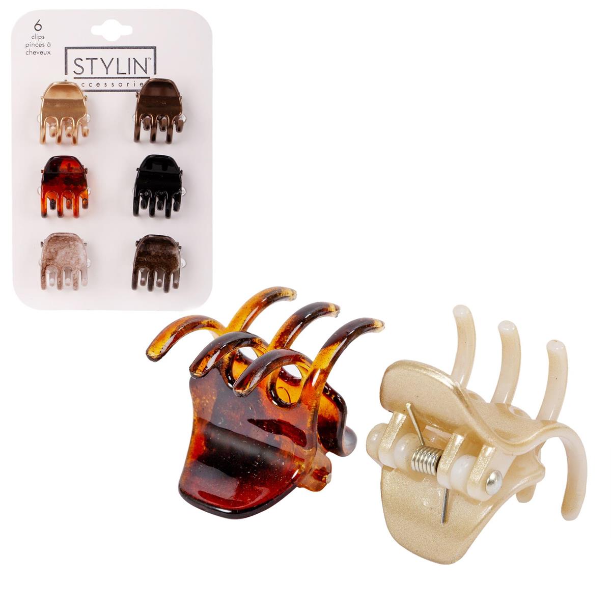Stylin Mini Claw Clip, 6p