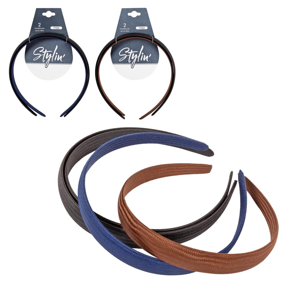 Stylin, 2p Covered Headband