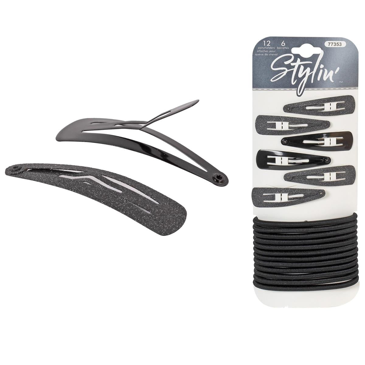 Stylin Snap&Barrette Ponyholders 18p