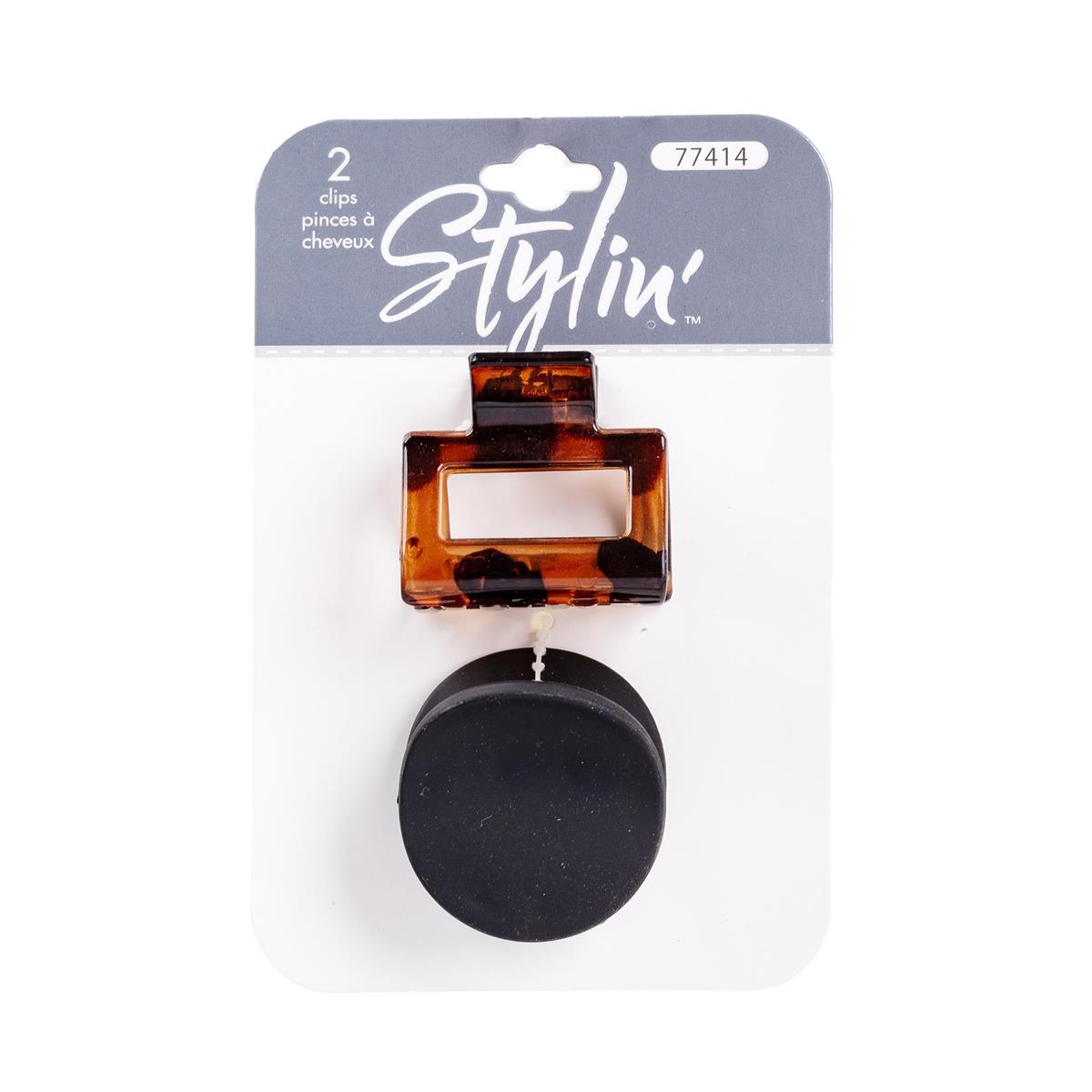 2-Pack Geometric Hair Claw Clips