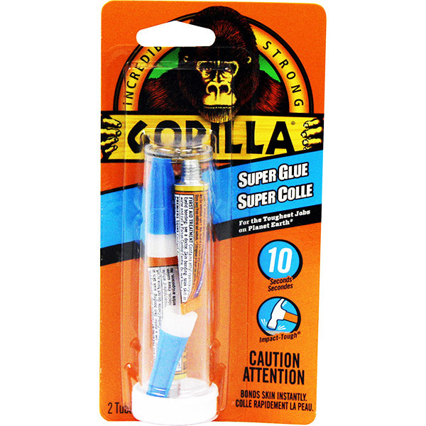 Gorilla Super Glue, 2 Pack, 3 g Each