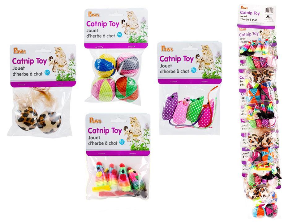 Paws Catnip Toys 4pcs