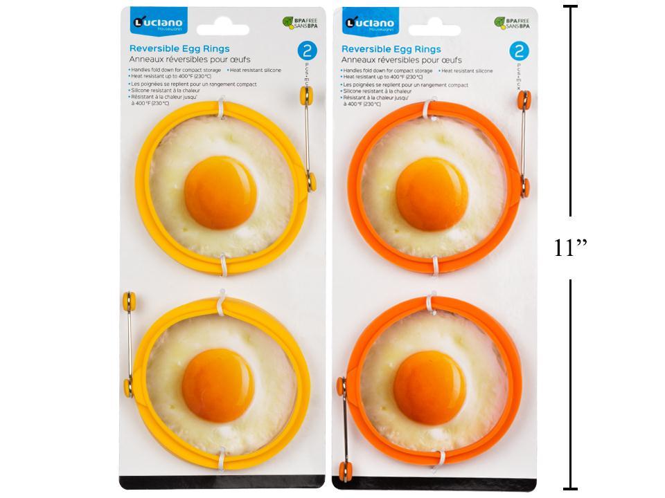 Luciano Reversible Egg Ring, Silicone, 2-pc