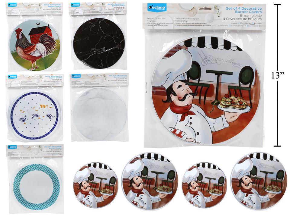Luciano Burner Covers Set, 4pcs