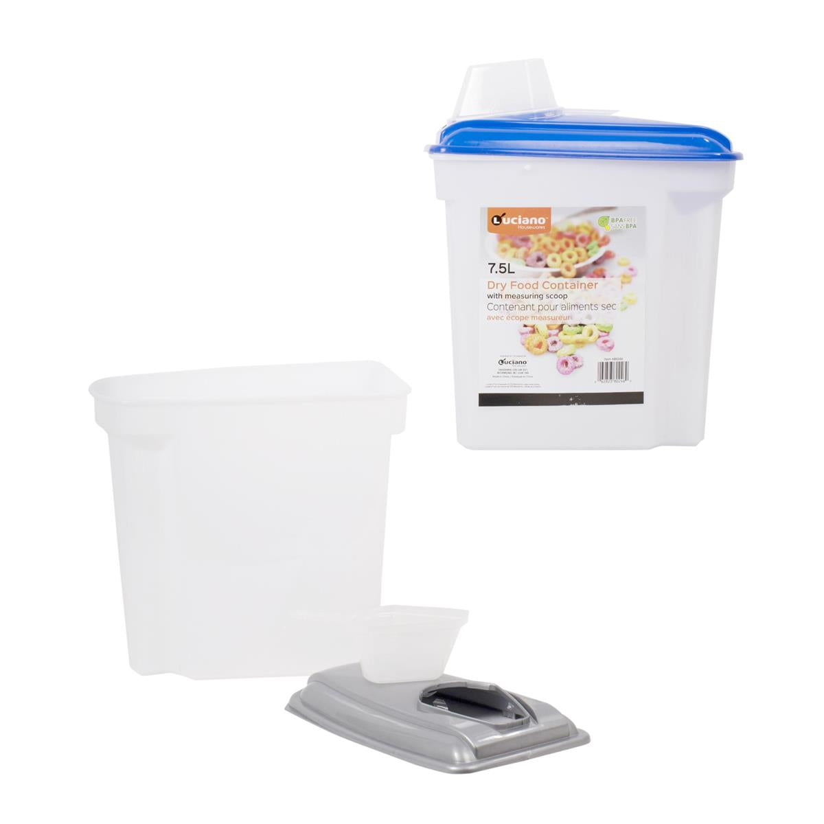 Luciano Dry Food Container with Measuring Scoop, 7.5L