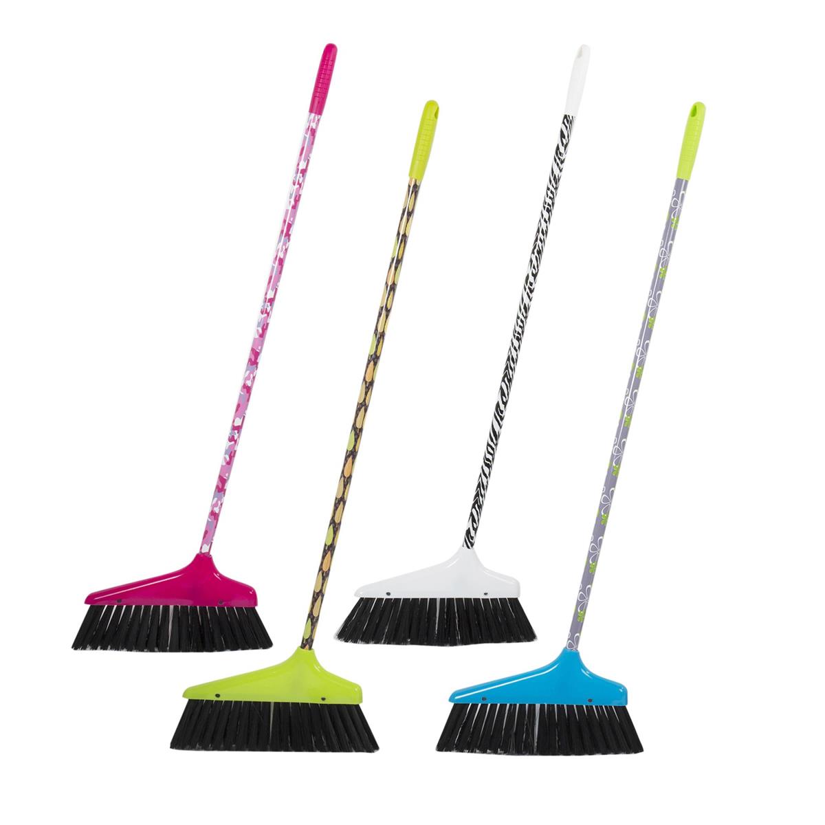 Stylish 36" Broom with Printed Handle