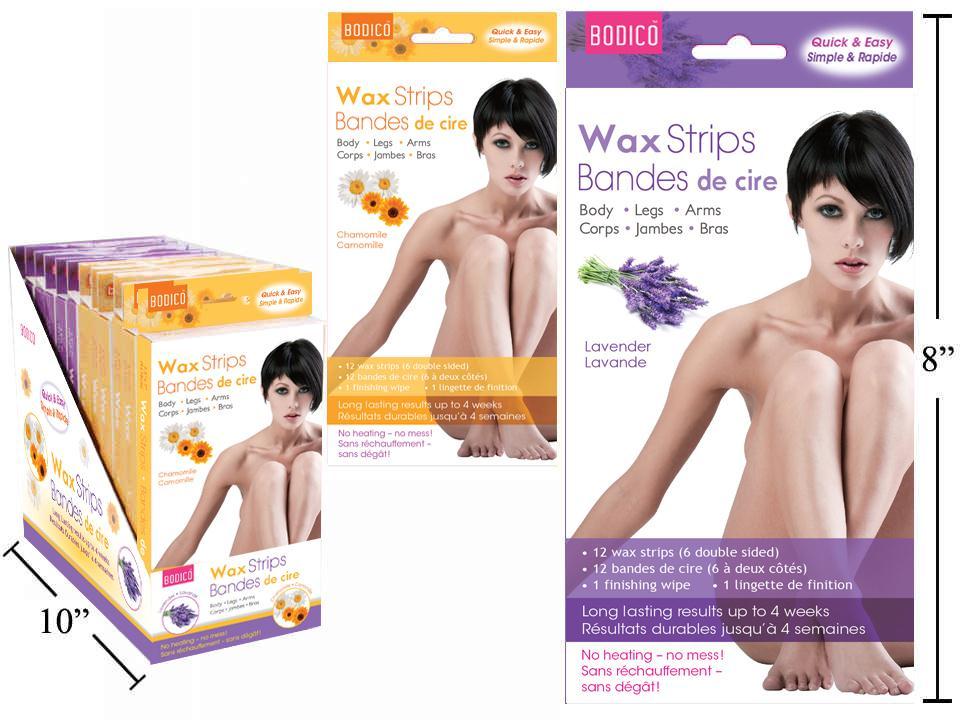 Bodico Scented Double Body Wax Strips 6-pc