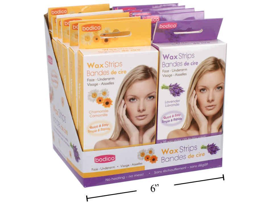 Bodico 10-Pc Scented Double Face Wax Strips with 2 Wipes