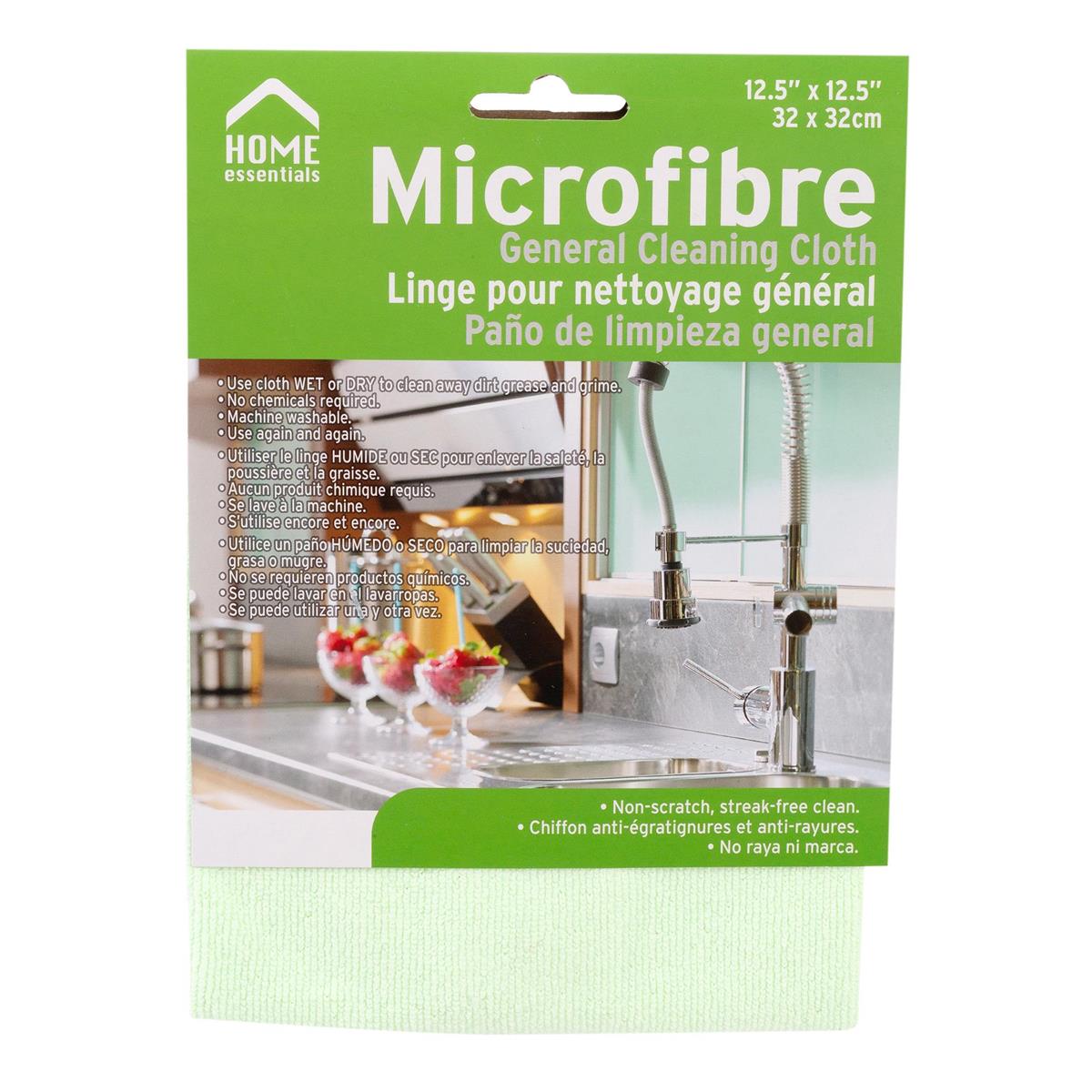 Microfibre General Cleaning Cloth, 12.5"x12.5"