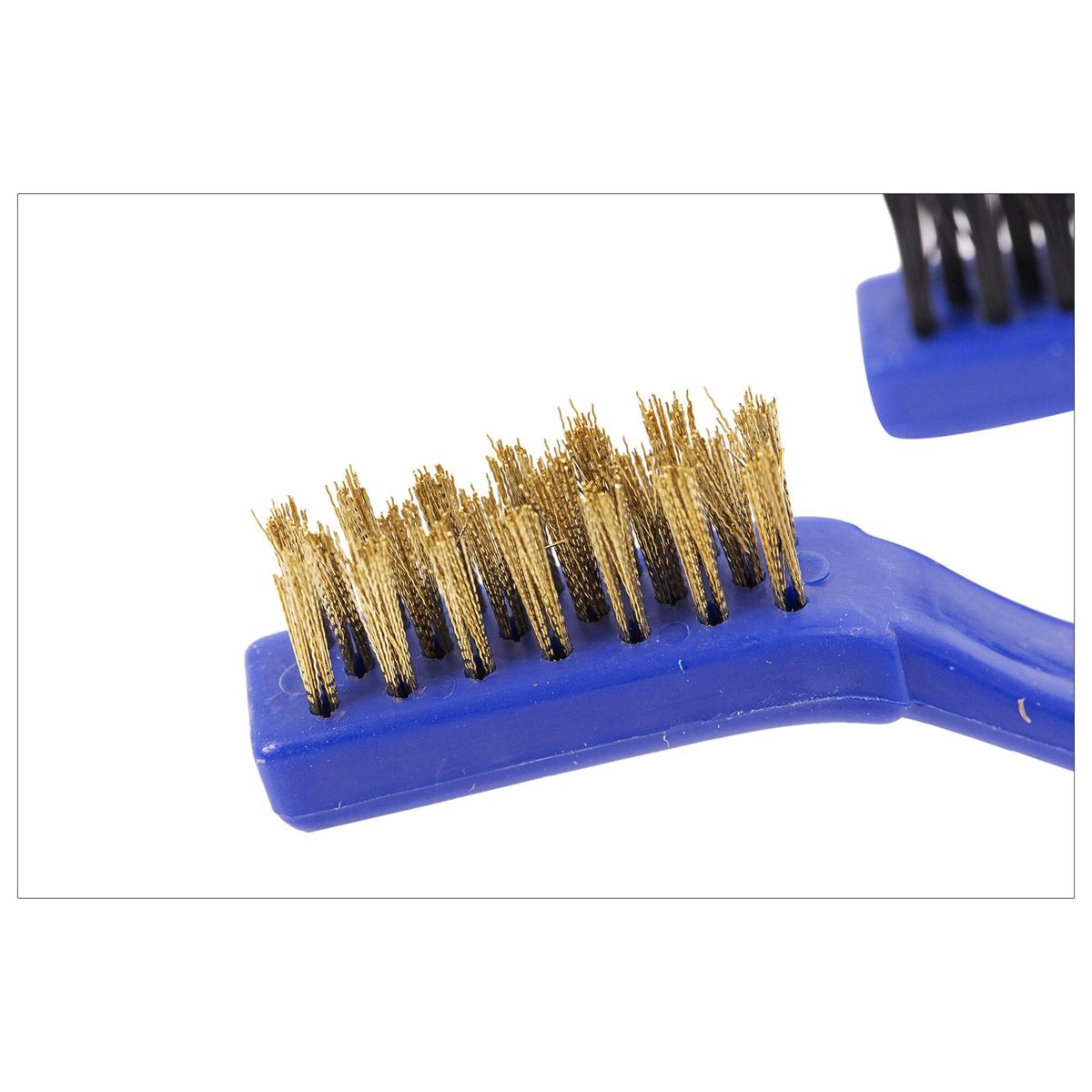 Focus Auto 3-Piece Detail Brush Set, Measuring 6.75" in Length