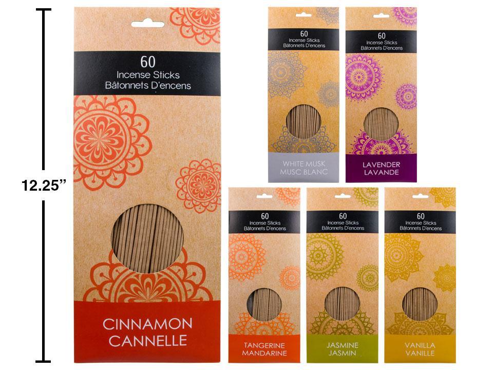 10" Incense Stick, 60-Pc
