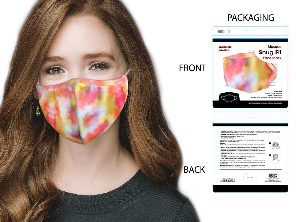 Adult Washable Snug Fit Mask, Red
