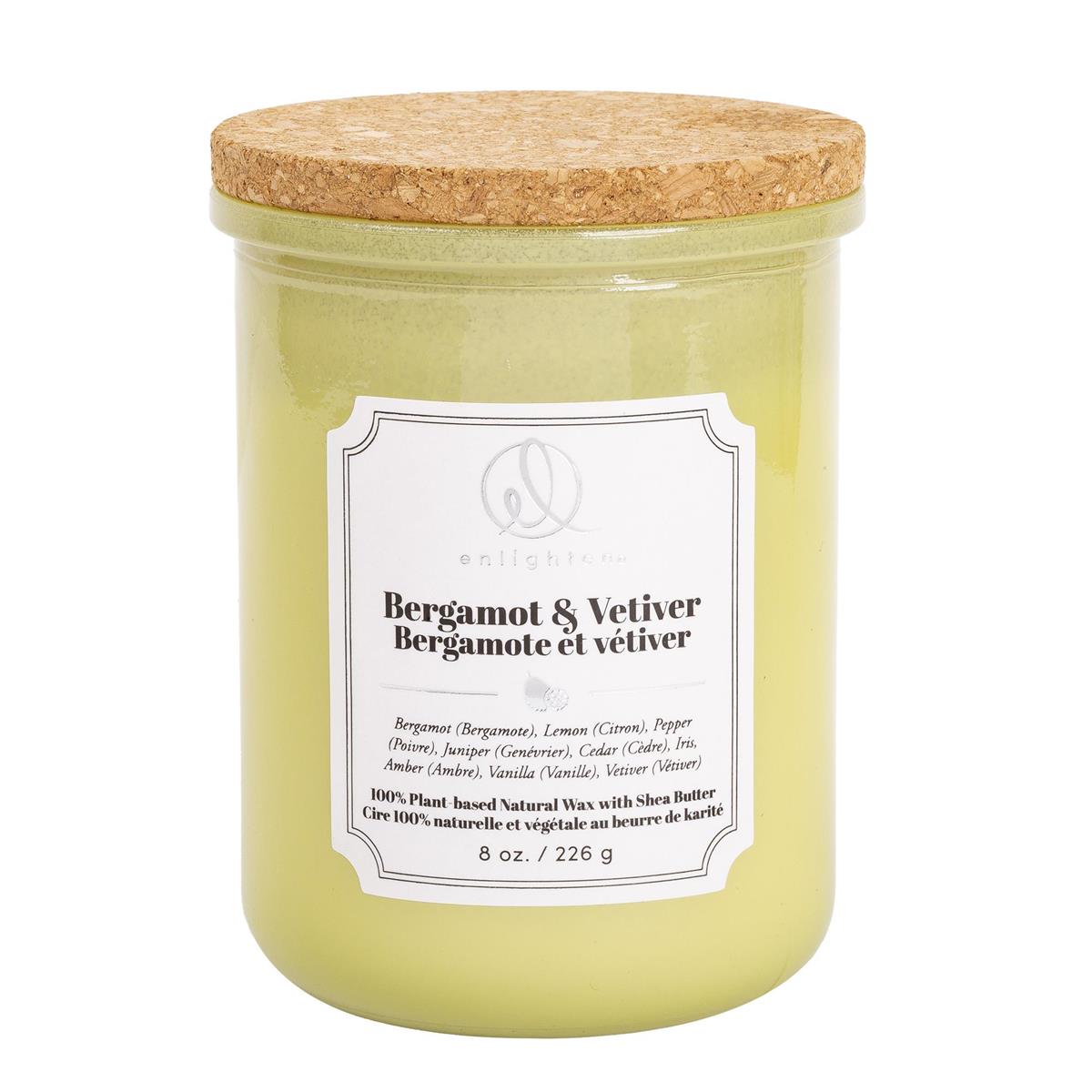 Enlighten Candle, Bergamot+Vetiver, 226g