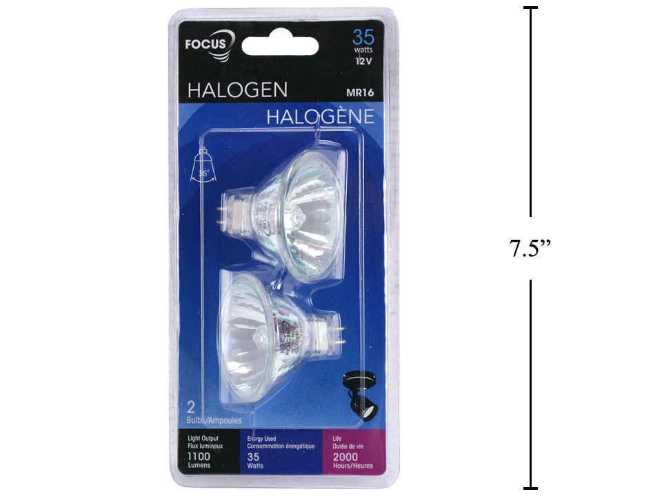 Focus E., MR-16 GU5.3 Base, 12V 35W Twin Pack Halogen Light