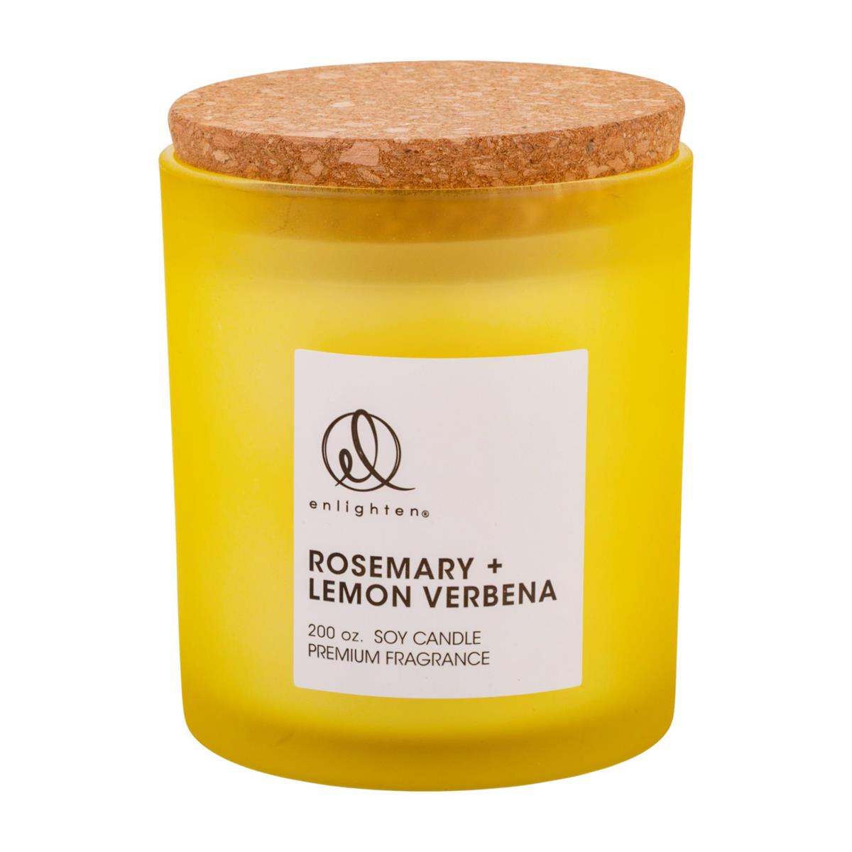 Soy Glass Jar Candle, Rosemary & Lemon Verbena