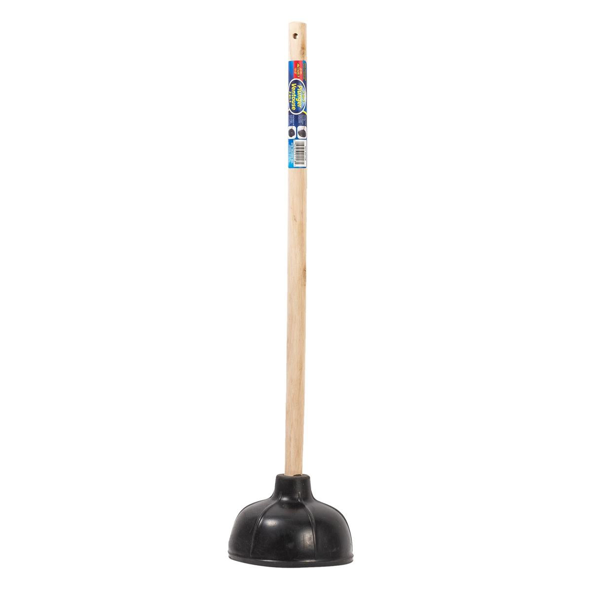 21" 2-in-1 Plunger Varnished Handle