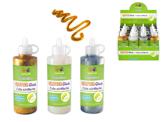 Twinkle Town: 125ml Glitter Glue Bottle 3-pc.