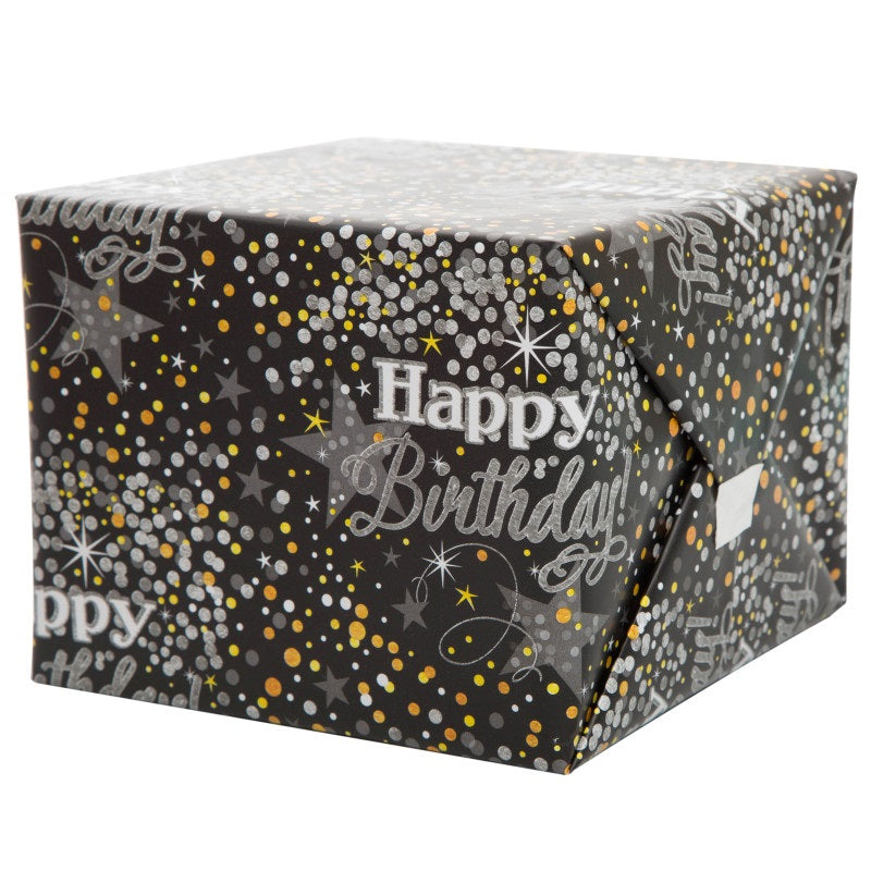 Glittering Birthday Gift Wrap 30 X 5 Ft