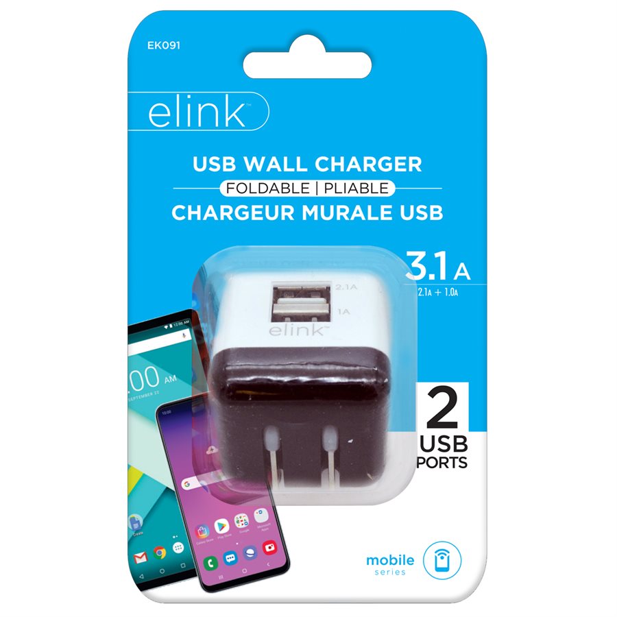 3.1A Dual-Port Foldable USB Charger