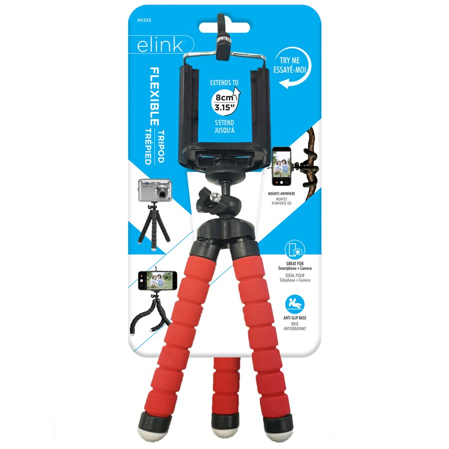 Elink 6.5-Inch Flexible Tripod with Universal Mount