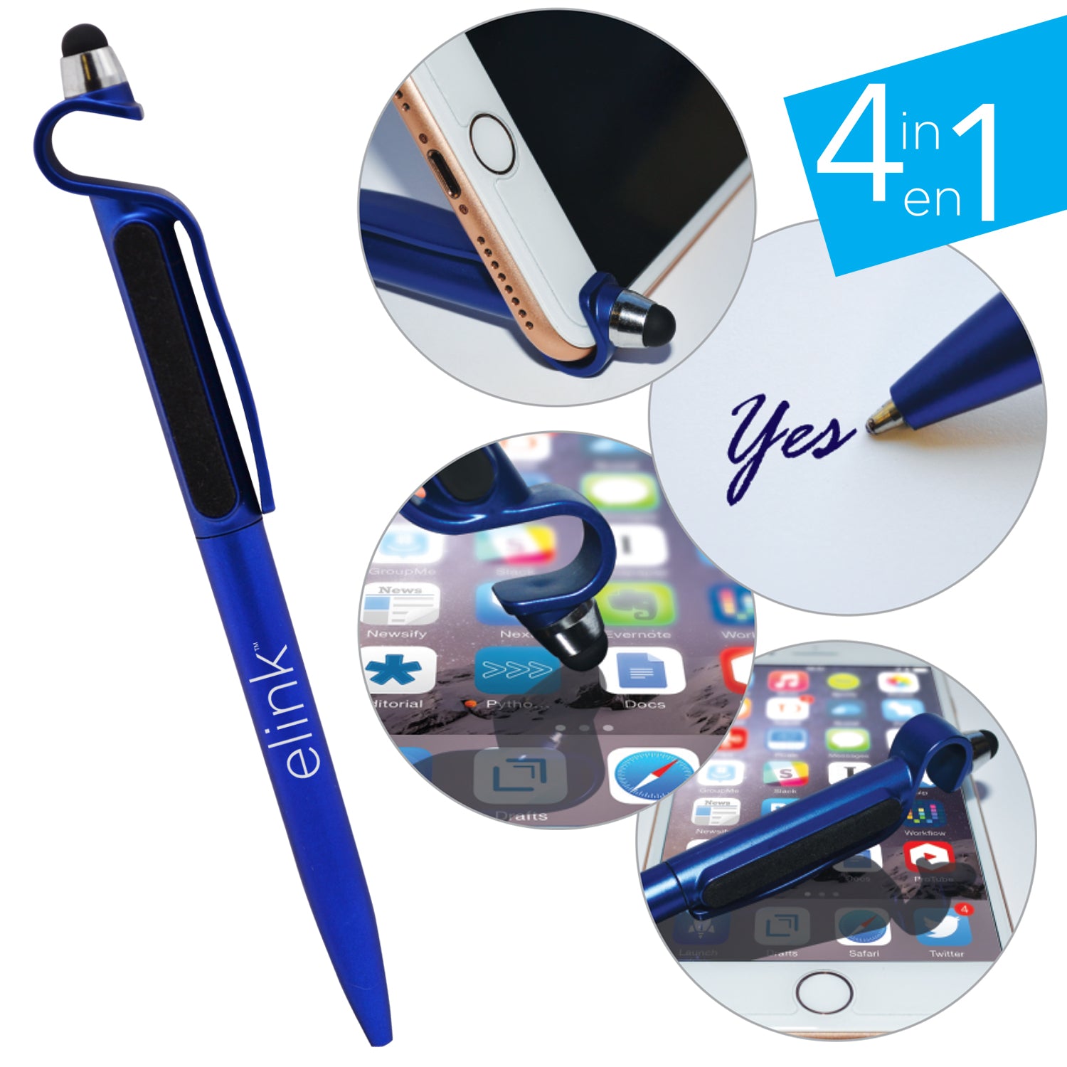 4-in-1 Touchscreen Stylus Pen