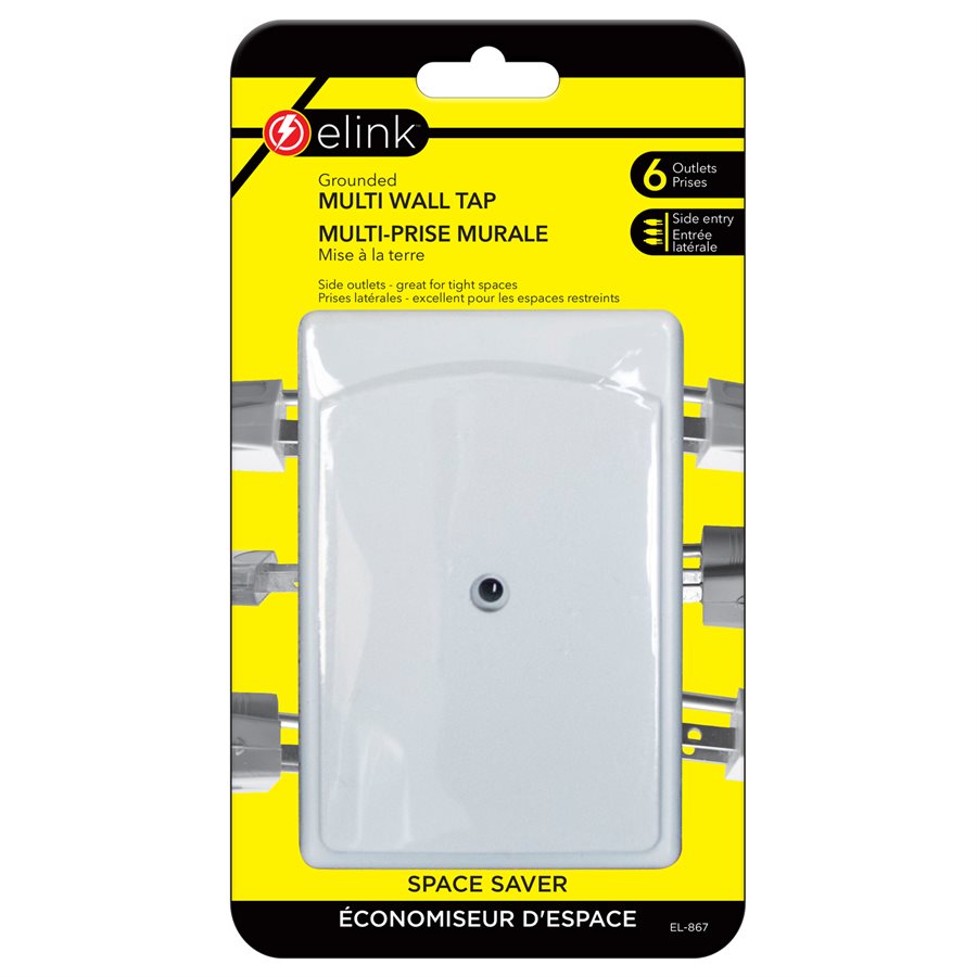 6-Outlet Space-Saving Wall Tap