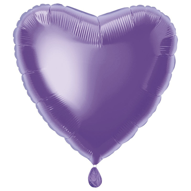 Solid Heart Foil Balloon 18"