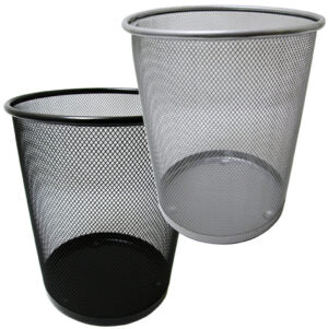 Wastebasket With Metal Mesh