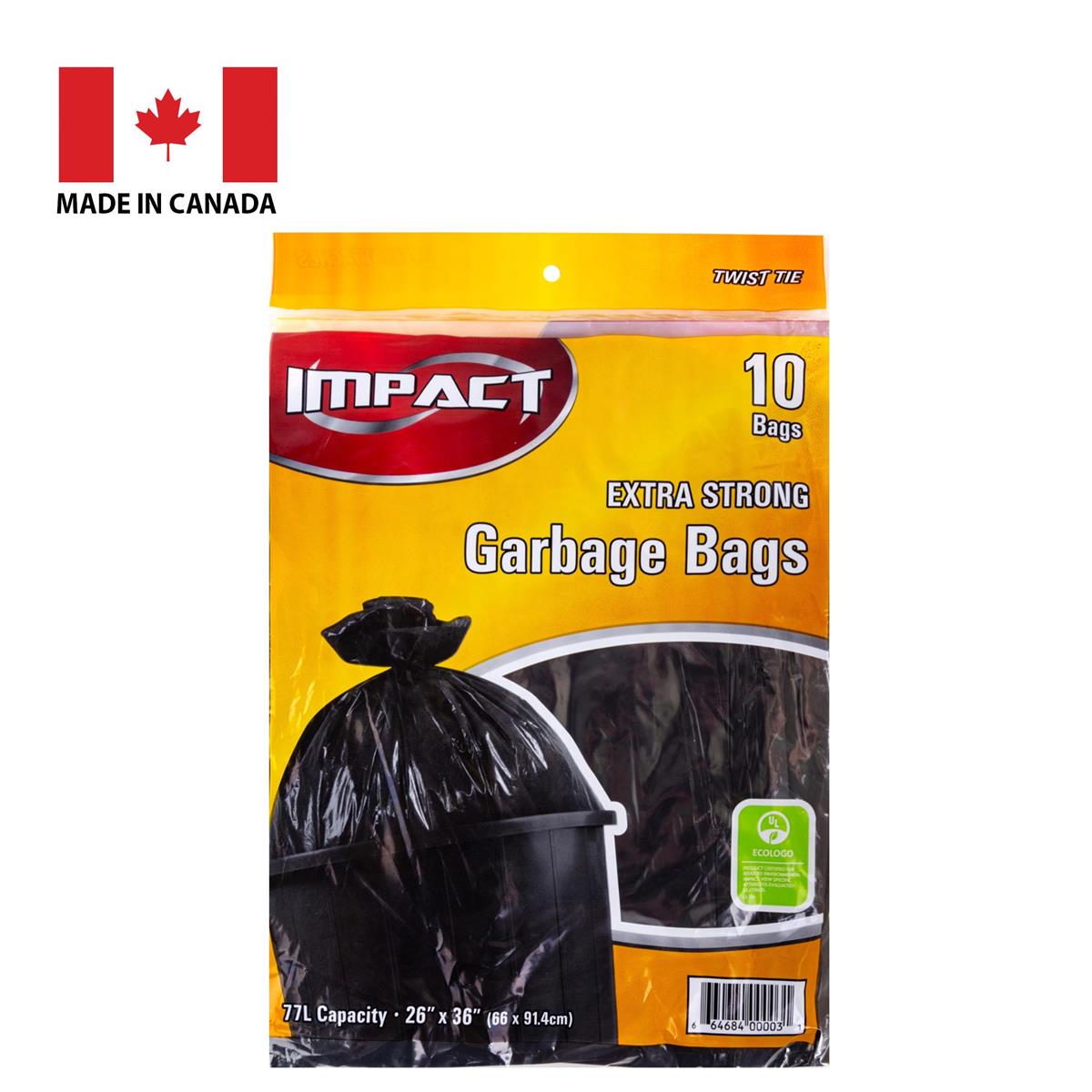 10-Pack 26"x36" Black Outdoor Trash Bags