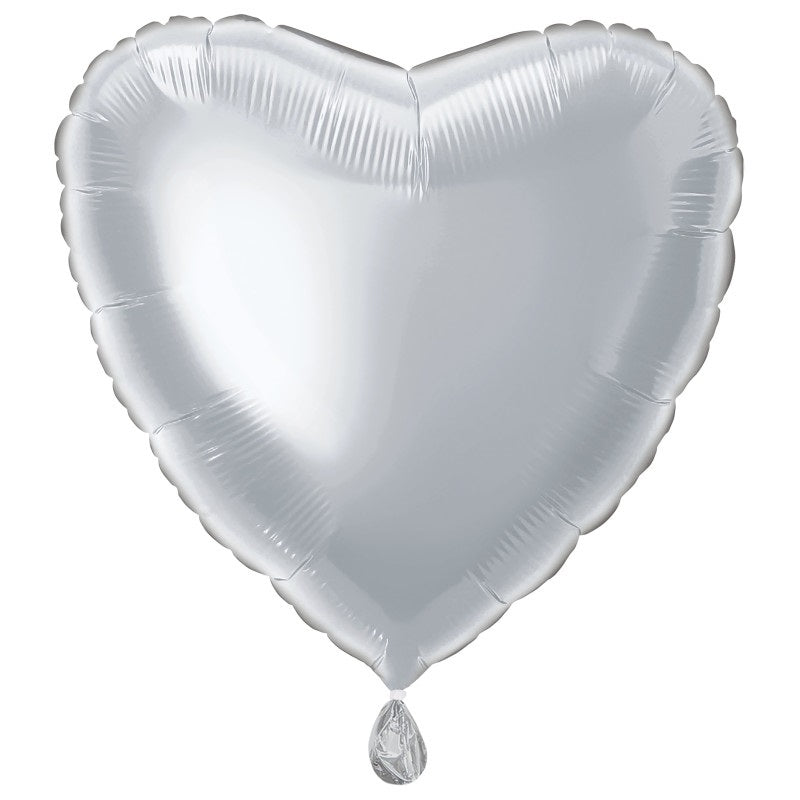 Solid Heart Foil Balloon 18"