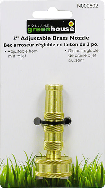 Solid Brass Twist Hose Nozzle