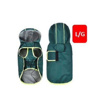 Animooos Large Green Winter Coat for Dogs