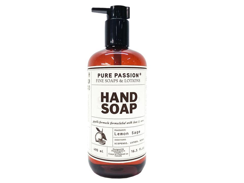 Hand Soap Bottle, Lemon Citrus 490Ml/16.5Fl.Oz. Pump Bottle