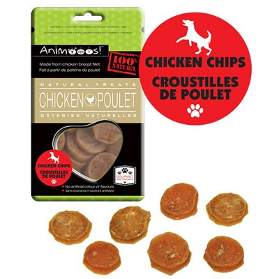 Dog Treats; All Natural Chicken Chips; 2.65oz