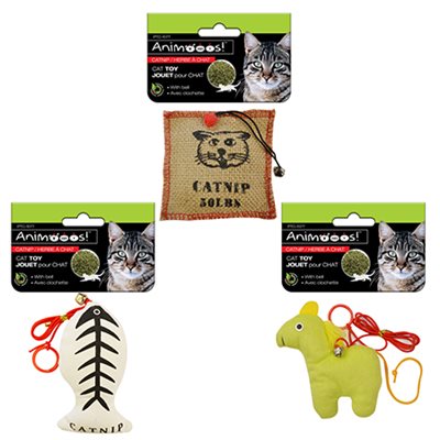 Cat Toys with Catnip, Strings, and Bells