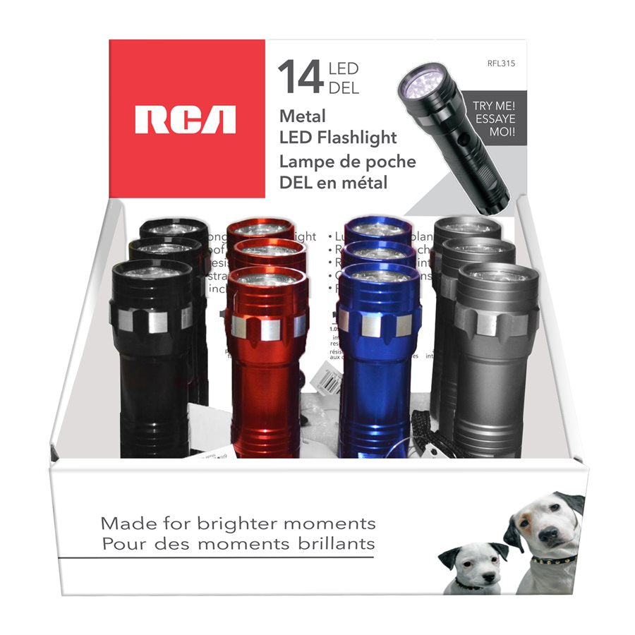 14-LED Metal Flashlight